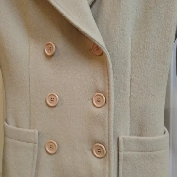 Vintage Karen Kane Camel Wool Pea-coat